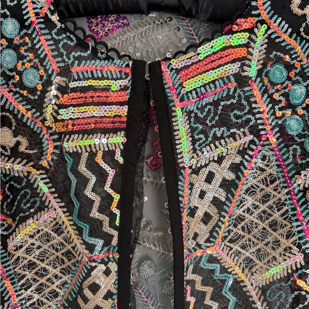 🧡 BB Dakota Multicolor Sequin Cardigan - Never Worn, Party Ready!